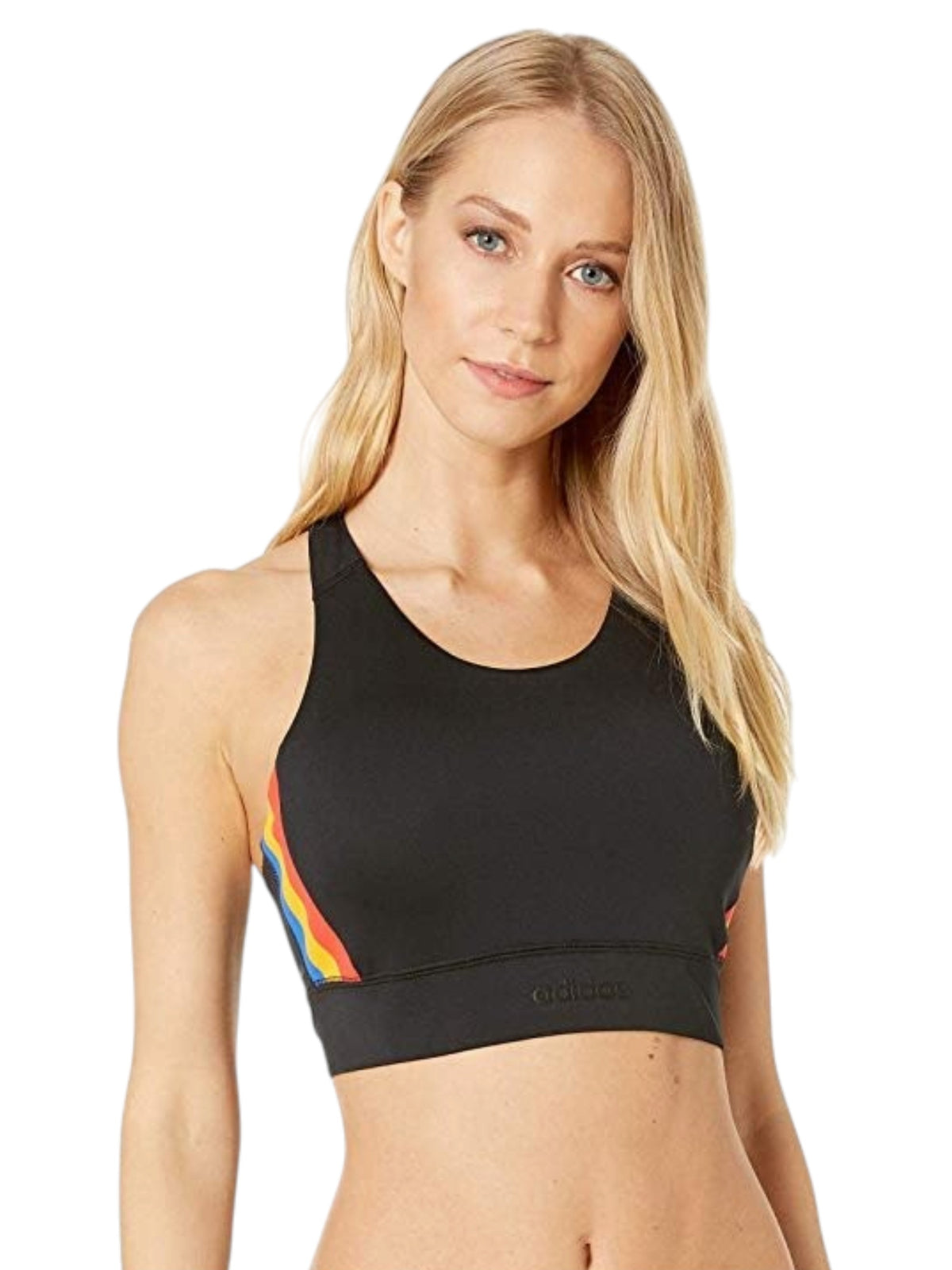 Image for Women's Printed Sports Bra,Black