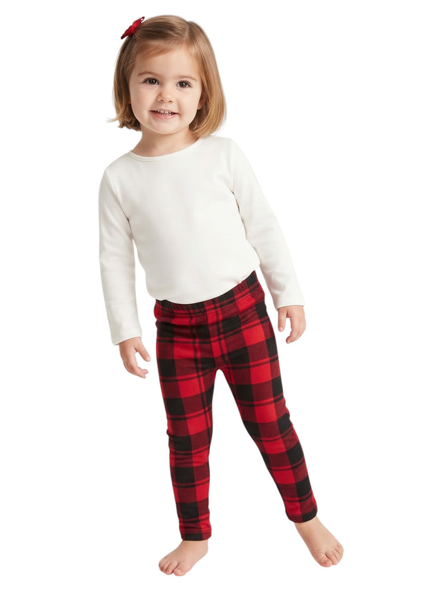 Image for Kids Girl's Plaid SleepWear Pants,Red/Black