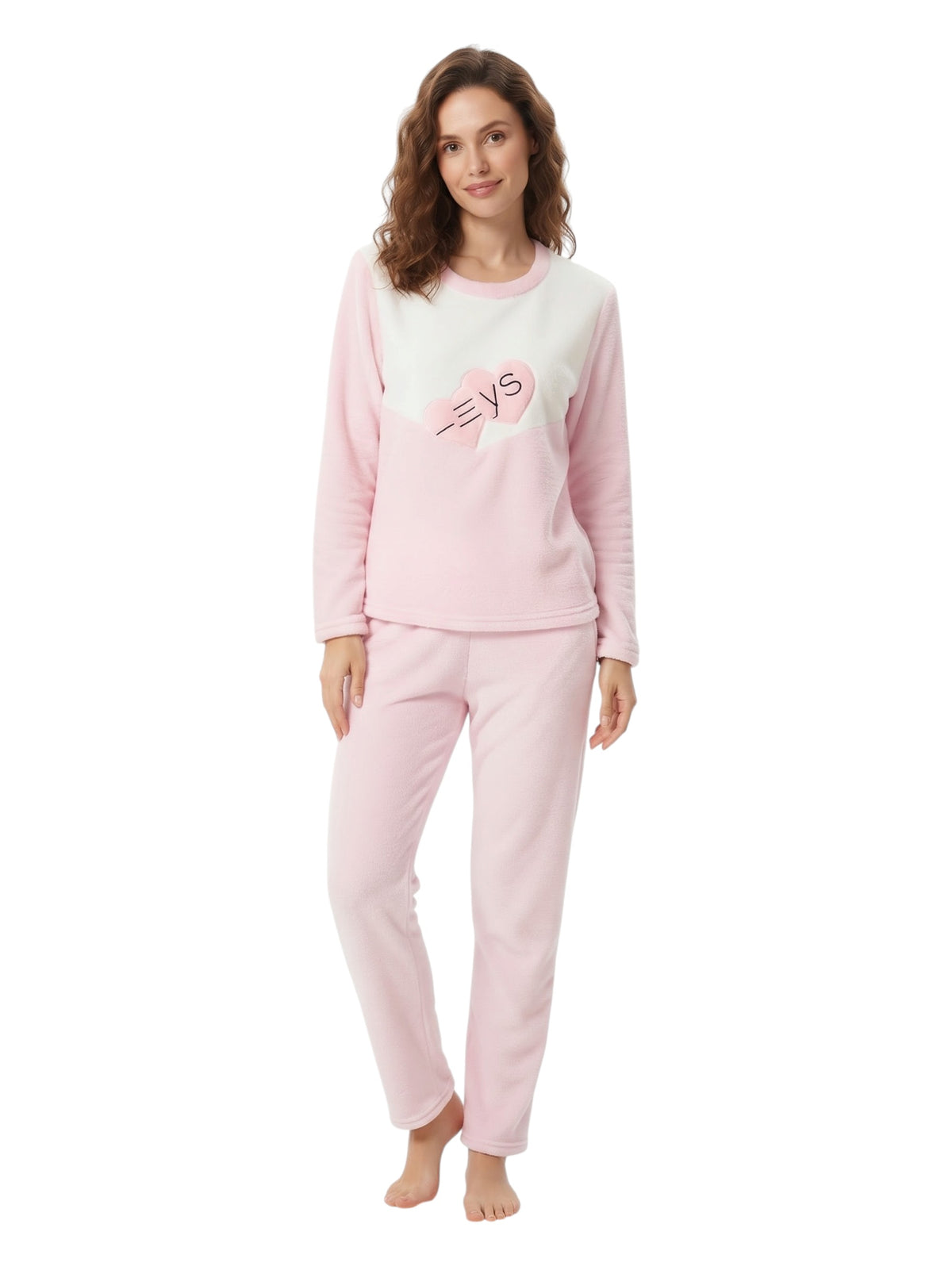 Image for Women's Printed SleepWear Set,Light Pink/White