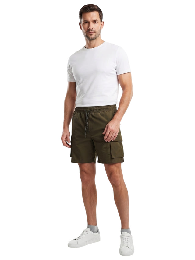 Image for Men's Plain Sport Short,Olive Green