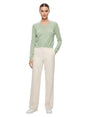 Image for Women's Plain Faux Pearl Top,Light Green