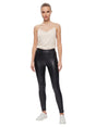 Image for Women's Plain Leather Pants,Black