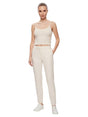 Image for Women's Plain Knitted Crop Top,Off White