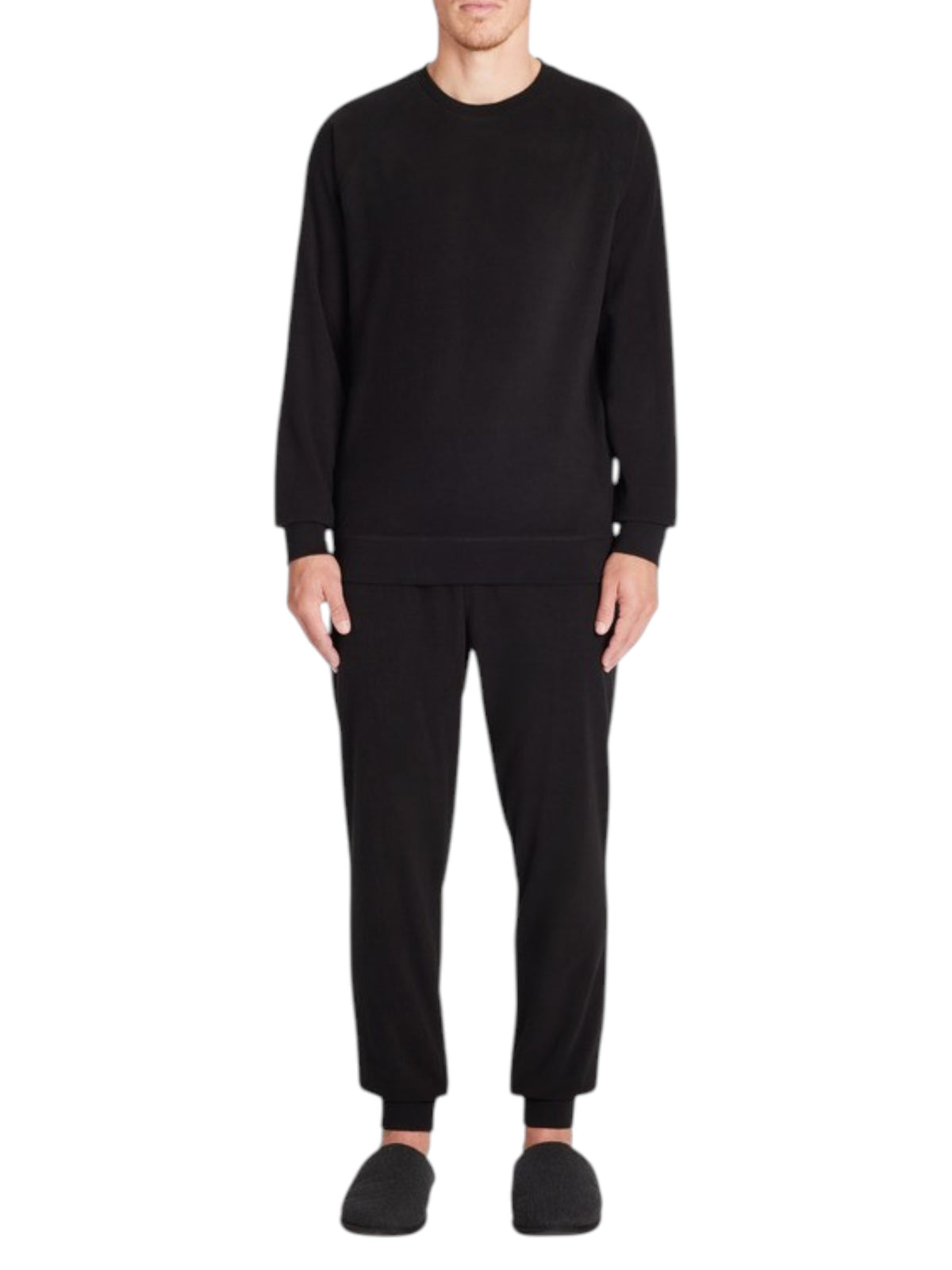 Image for Men's Plain Sleepwear Set,Black