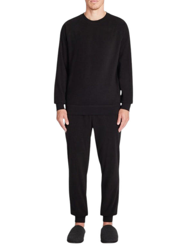 Image for Men's Plain Sleepwear Set,Black