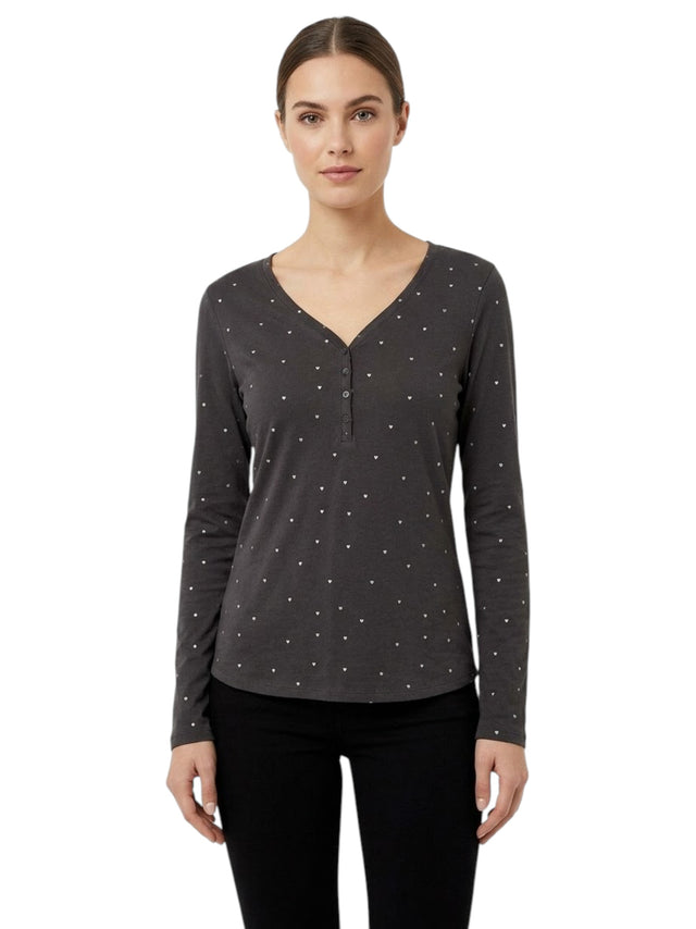Image for Women's Printed Top,Grey