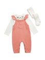 Image for Kids Girl Printed Knit 3 Pcs Set Jumpsuit,Pink/White
