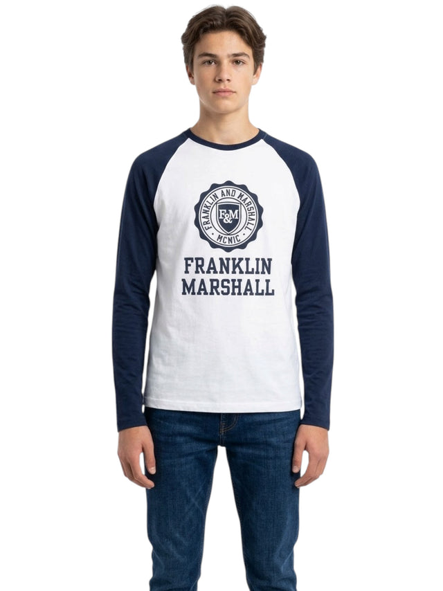 Image for Kids Boy Printed Top,White/Navy Blue