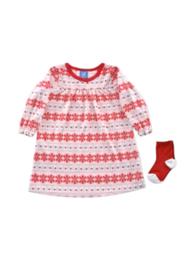 Image for Kids Girl Printed 2 Pcs Set Dress,Red