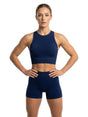 Image for Women's Plain Sports Bra,Navy Blue