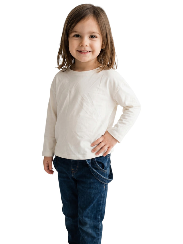 Image for Kids Girl Plain Top,White