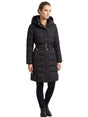 Image for Women's Textured Puffer Coat,Black