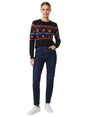 Image for Women's Printed Sweater,Multi
