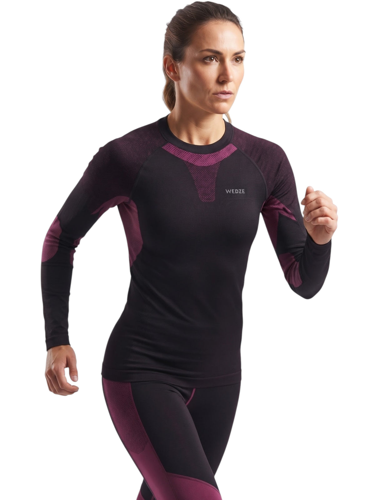 Image for Women's Printed Sport Top,Black/Purple