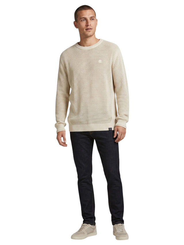 Image for Men's Textured Sweater,Beige