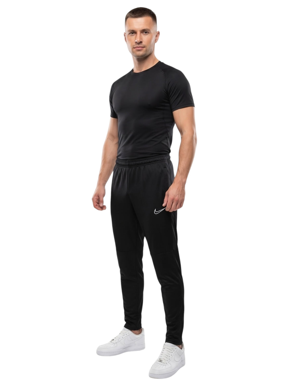 Image for Men's Brand Logo Printed Sport Pants,Black