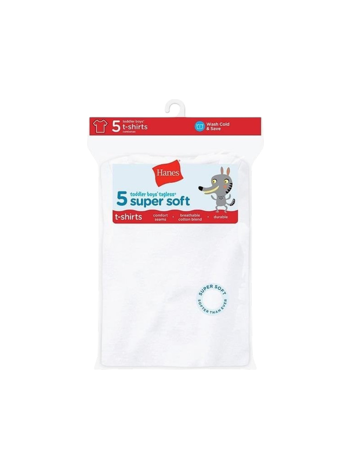 Kids Boy's Plain T-Shirt Set 5 Pieces,White