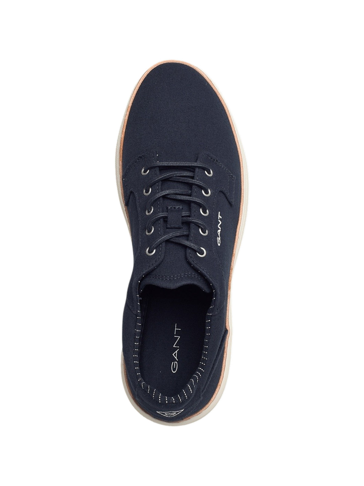 Men's Logo Patched Shoes,Navy