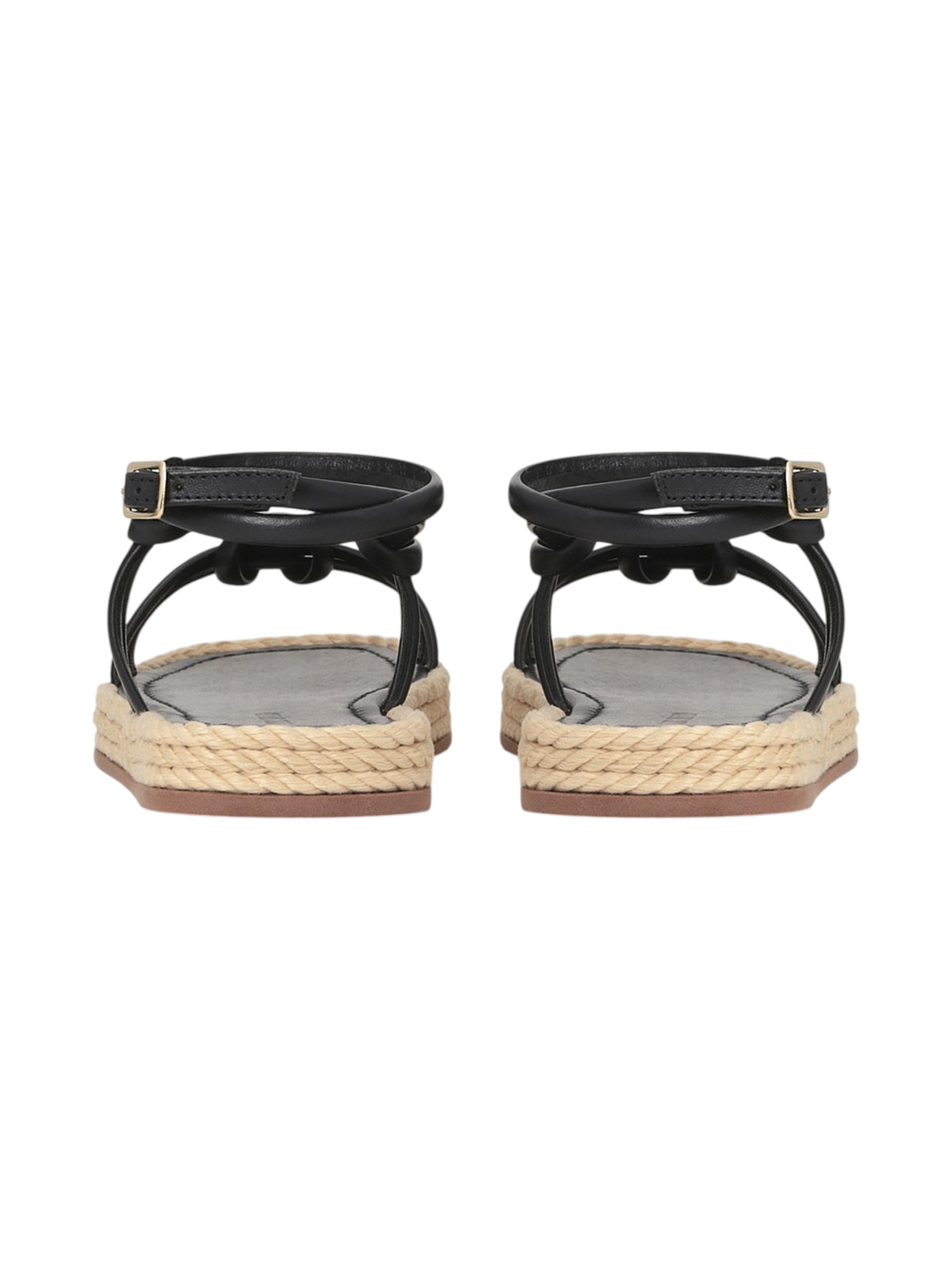 Women's Plain Espadrille Sandals,Black