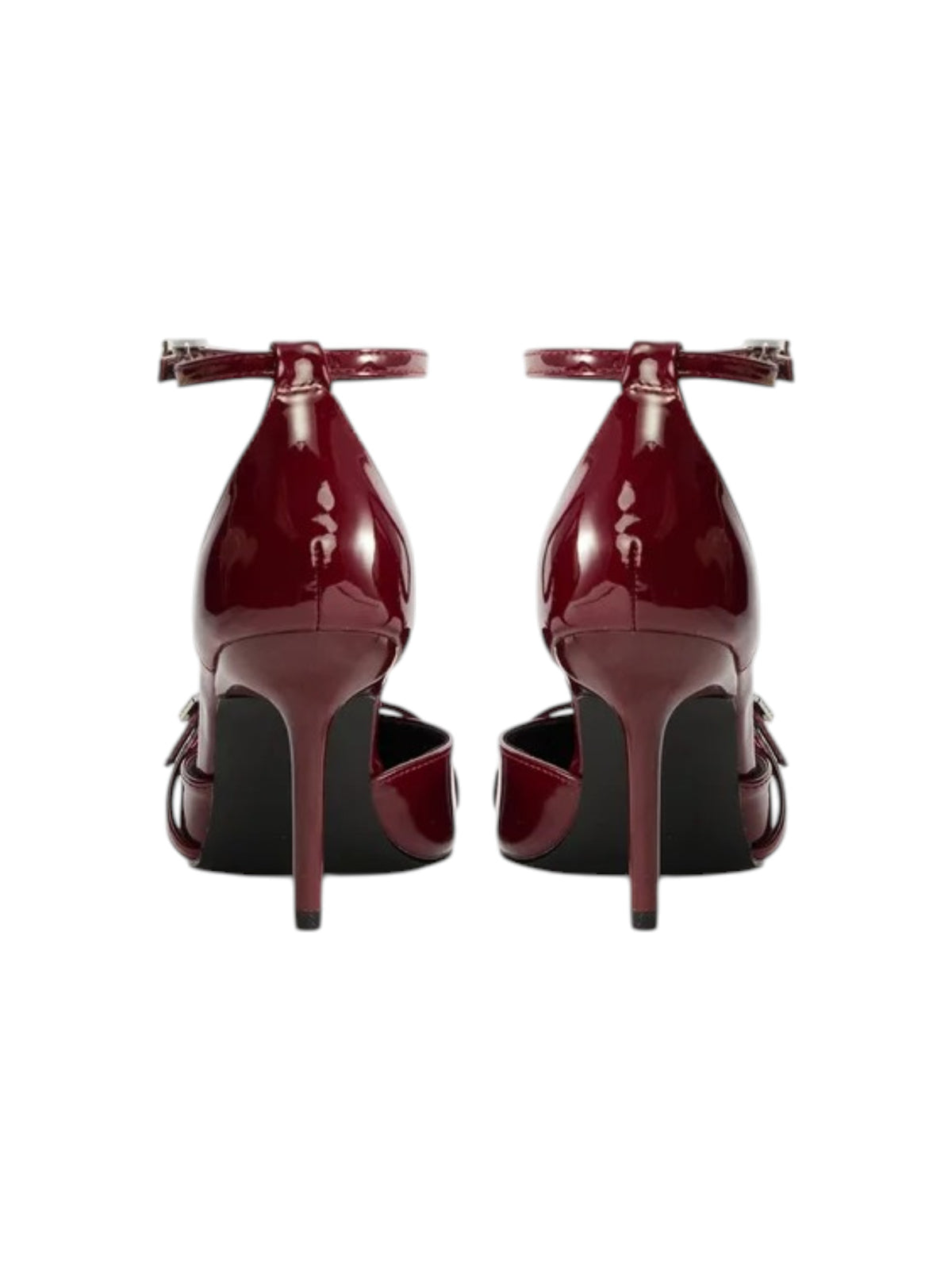 Women's Plain Heeled Shoes,Maroon