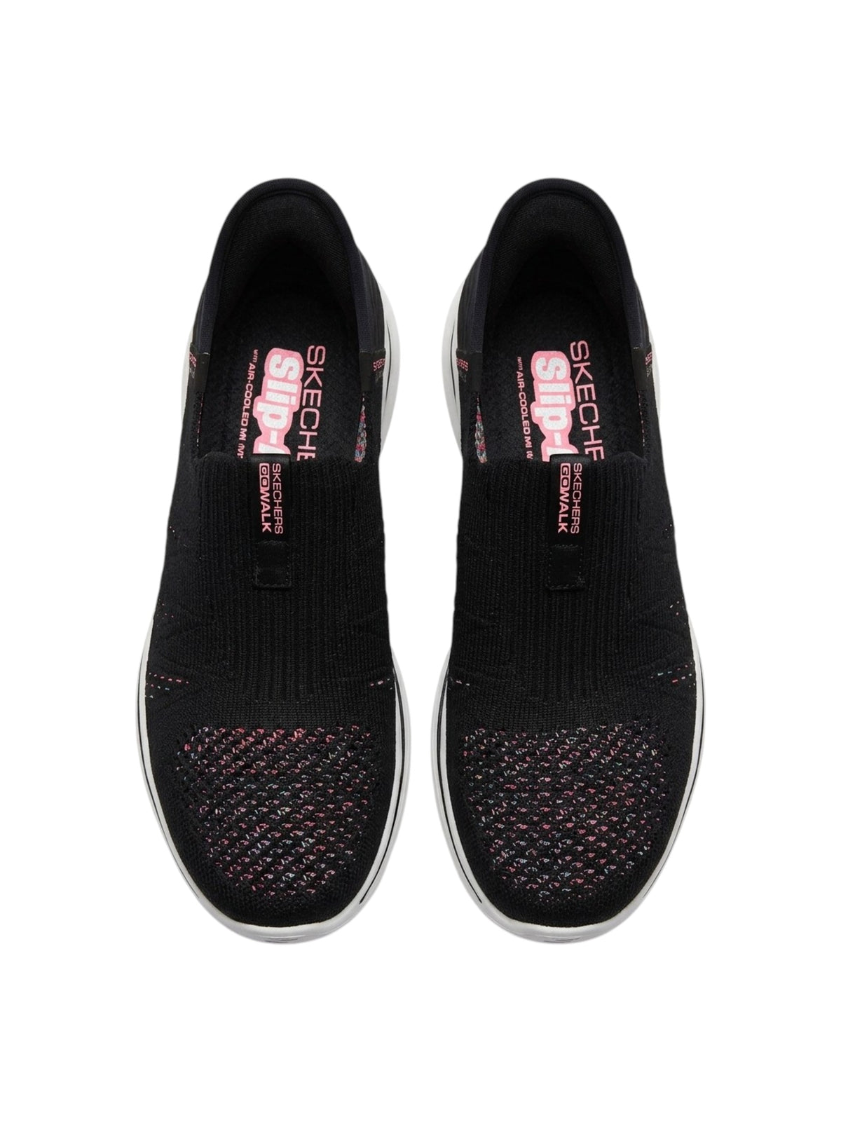 Women's Printed Shoes,Black/Pink