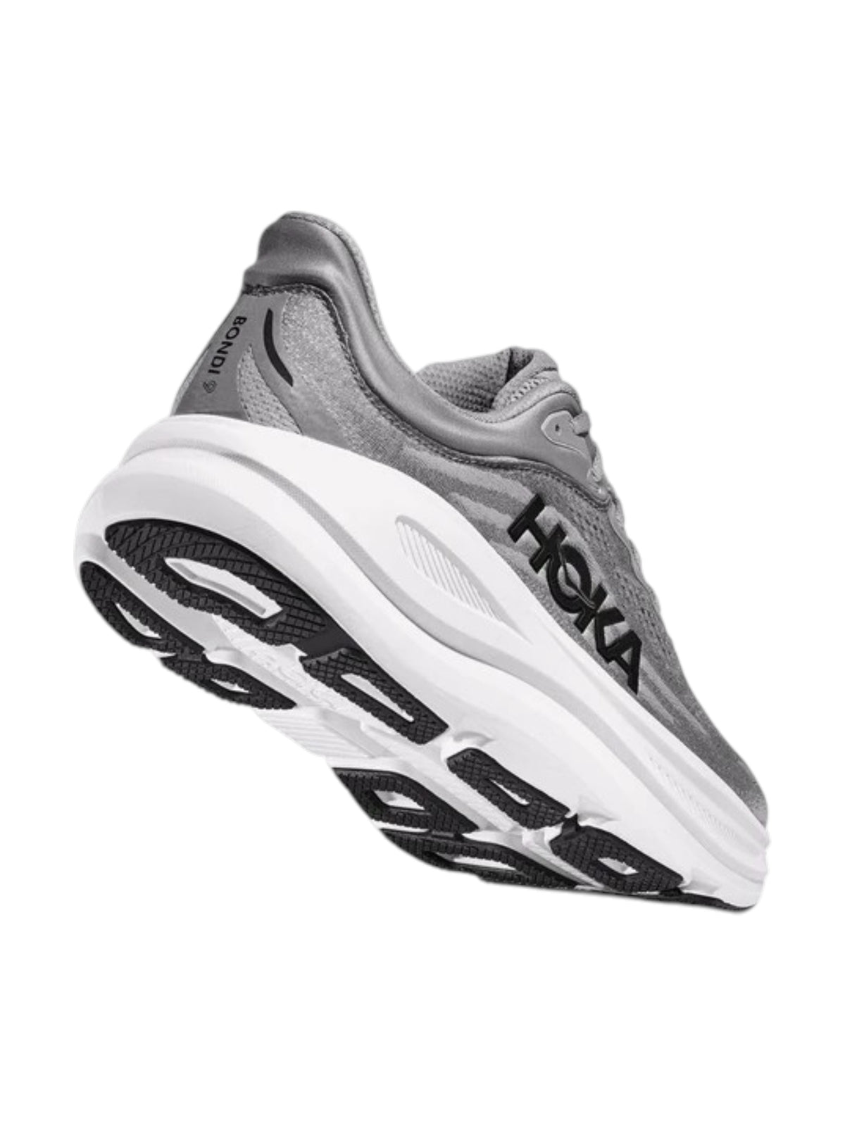 Bondi 9 Running Men's Logo Patched Shoes,Grey