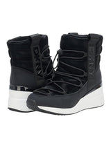 DKNY Women's Perla Wedge Boots,Black