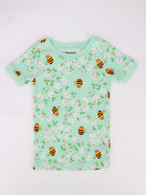 Image for Kids Girl Graphic Printed Sleepwear Set,Light Green