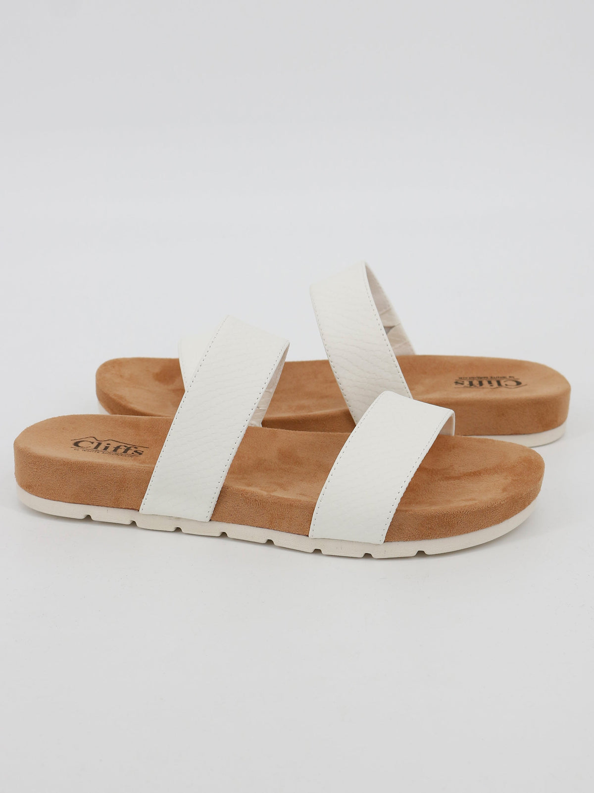 Women's Tahlie Slide Sandals,White