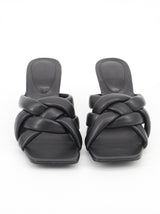 Image for Women's Braided Heeled Sandals,Black