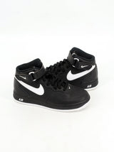 Women's Brand Logo Embroidered High Sneakers,Black