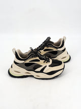 Men's Textured Running Shoes,Beige/Black