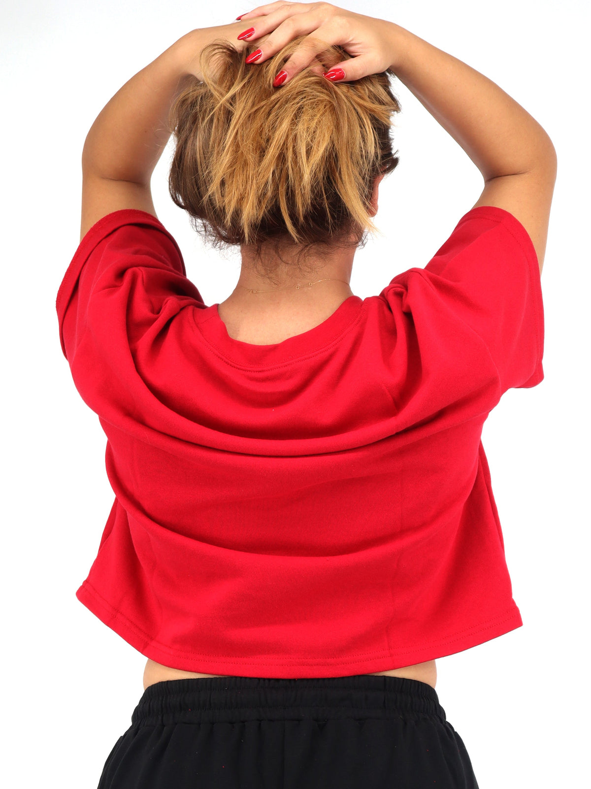 Image for Women's Brand Logo Printed Top,Red