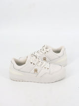 Women's Brand Logo Printed Sneakers,White