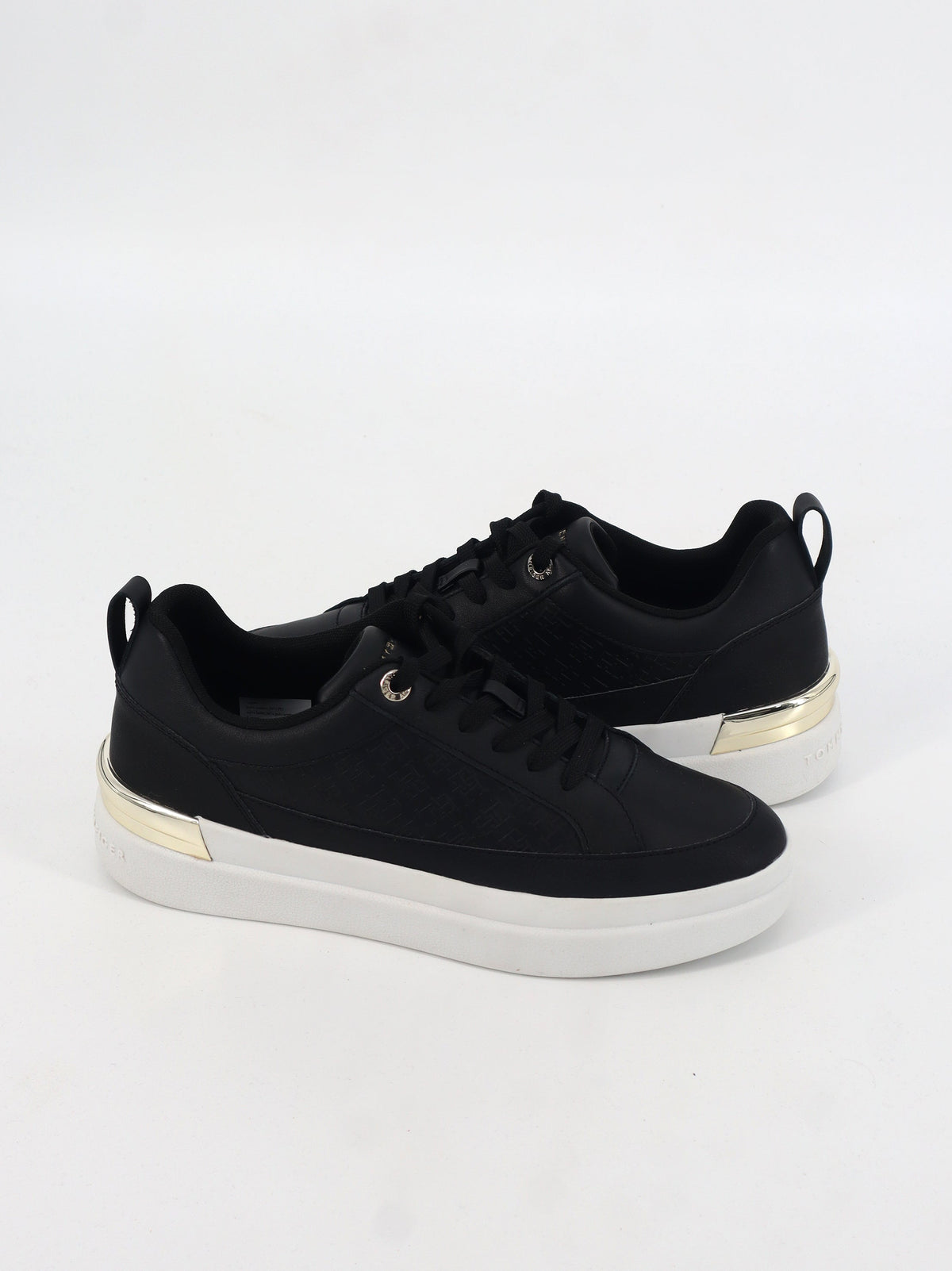 Women's Brand Logo Printed Sneakers,Black