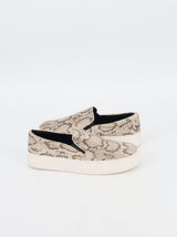 Women's Printed Slip On Shoes,Light Beige