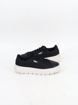 Women's Brand Logo Printed Sneakers,Black