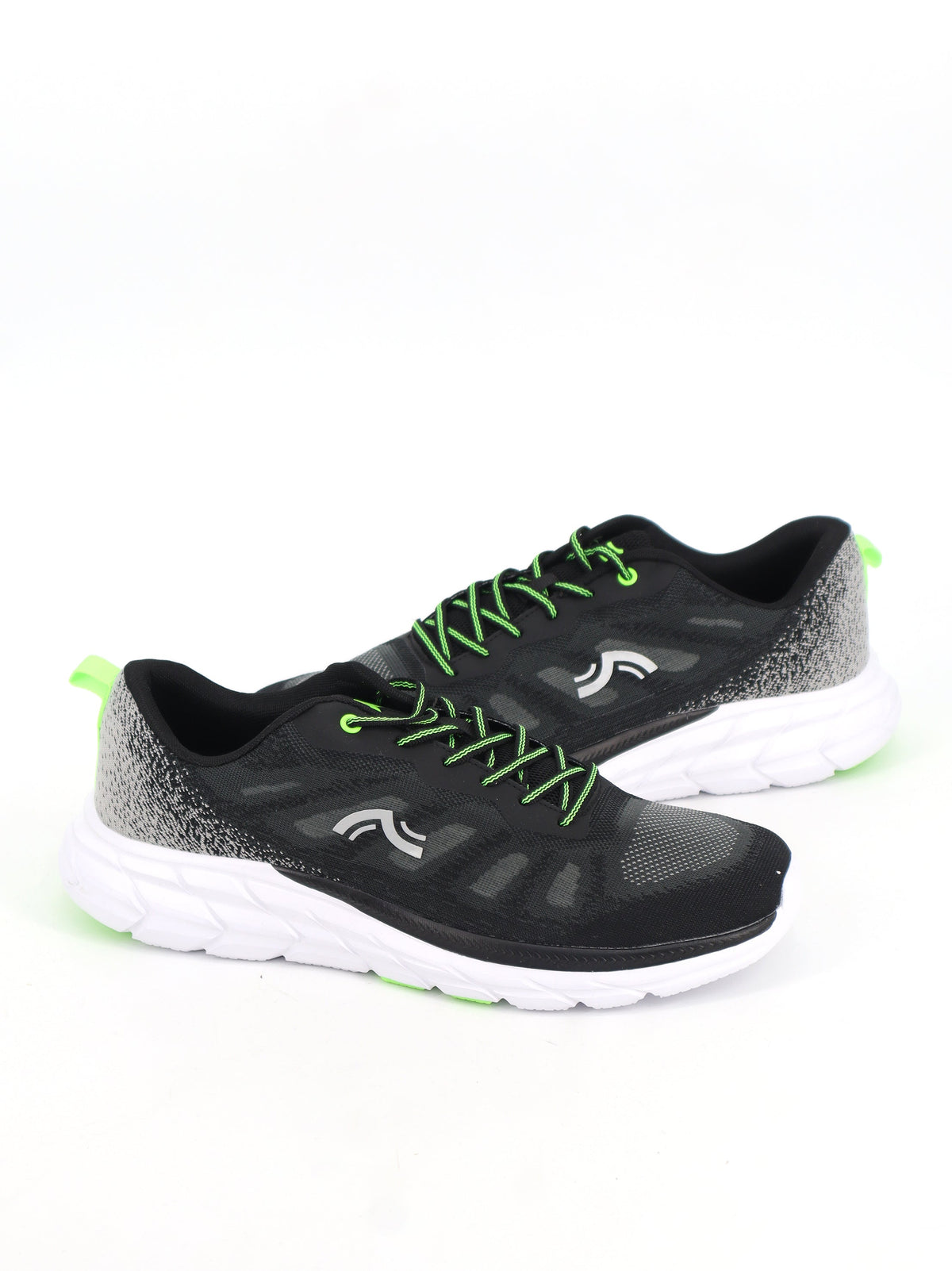 Image for Men's Brand Logo Printed Running Shoes,Black