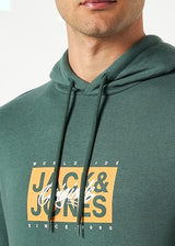 Men's Printed Hoodie,Green