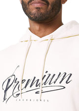 Men's Printed Hoodie,White