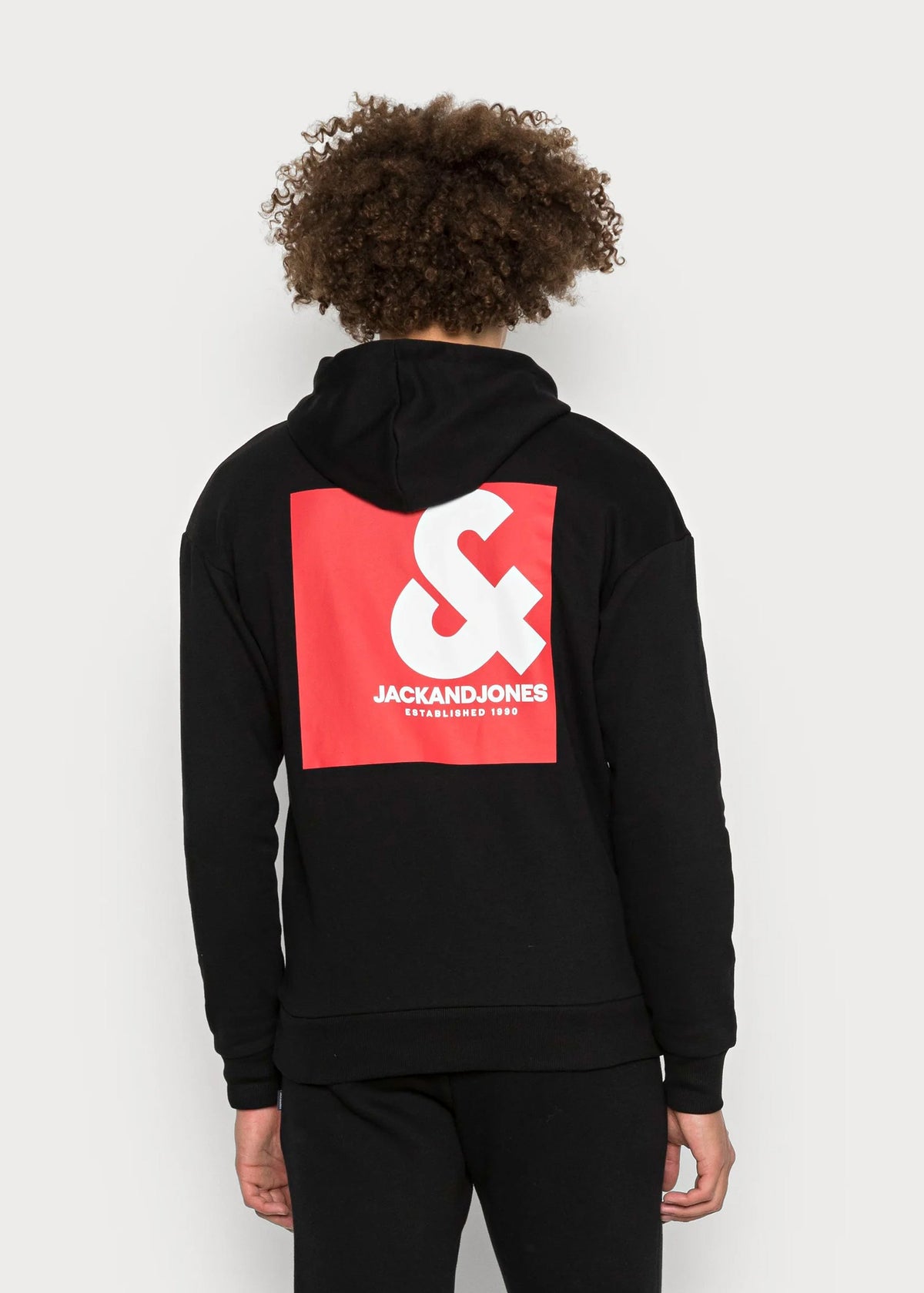 Men's Printed Hoodie,Black