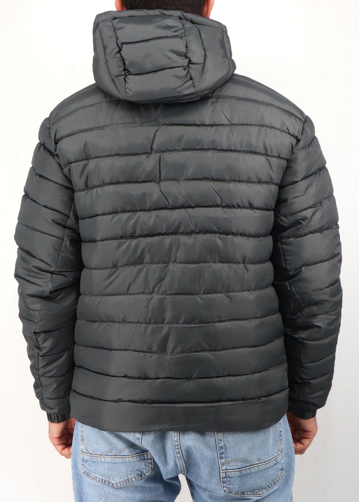 Image for Men's Quilted Jacket,Grey