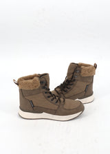 Women's Faux Fur Ankle Boots,Beige