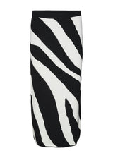 Women's Printed Long Skirt,Black/White