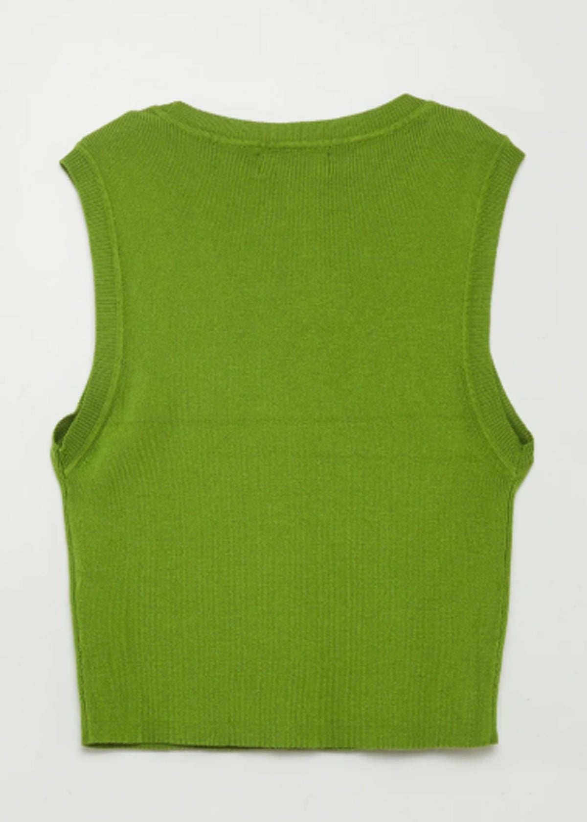 Women's Cropped Knit Sweater,Lime Green