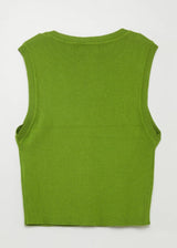 Women's Cropped Knit Sweater,Lime Green