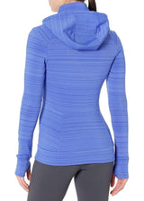 Women's Zipped Up Sports Hoodie,Blue