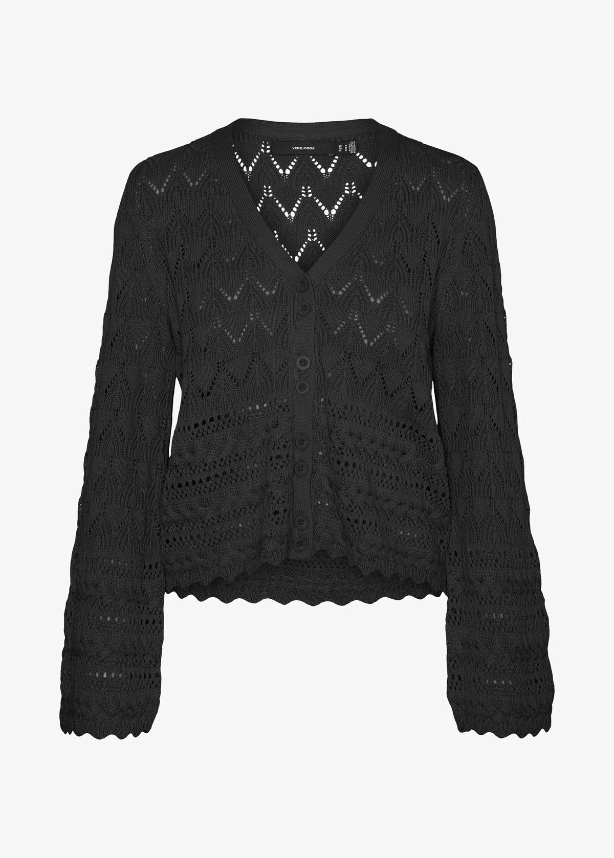 Women's Textured Cardigan,Black
