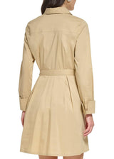Women's Tie Waist Dress,Khaki