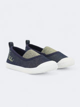 Kids Girl's Glitter Flat Shoes,Navy